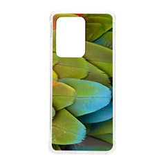 Parrot Feathers Texture Feathers Backgrounds Samsung Galaxy S20 Ultra 6 9 Inch Tpu Uv Case by nateshop