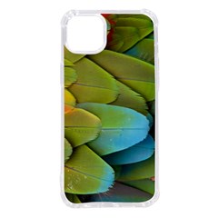 Parrot Feathers Texture Feathers Backgrounds Iphone 14 Plus Tpu Uv Print Case by nateshop