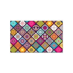 Pattern, Colorful, Floral, Patter, Texture, Tiles Sticker Rectangular (10 Pack) by nateshop