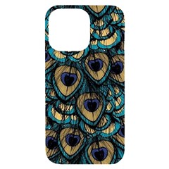 Peacock Feathers, Bird, Spirituality, Symbol, Spiritual, Iphone 14 Pro Max Black Uv Print Case by nateshop