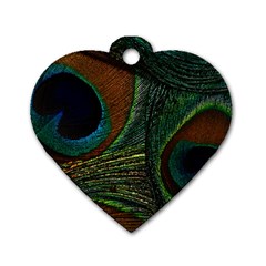 Peacock Feathers, Feathers, Peacock Nice Dog Tag Heart (one Side) by nateshop