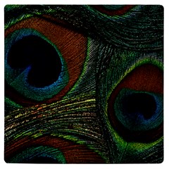 Peacock Feathers, Feathers, Peacock Nice Uv Print Square Tile Coaster  by nateshop