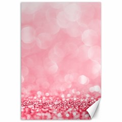 Pink Glitter Background Canvas 12  X 18  by nateshop