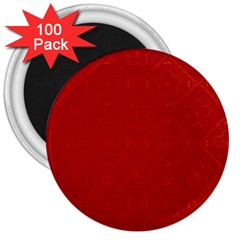 Red Chinese Background Chinese Patterns, Chinese 3  Magnets (100 Pack) by nateshop