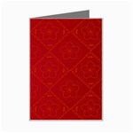 Red Chinese Background Chinese Patterns, Chinese Mini Greeting Card Left