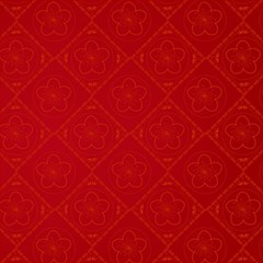 Red Chinese Background Chinese Patterns, Chinese Play Mat (rectangle) by nateshop