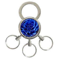 Blue Roses Flowers Plant Romance Blossom Bloom Nature Flora Petals 3-ring Key Chain by Proyonanggan