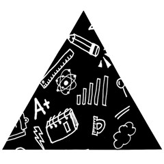 Knowledge Drawing Education Science Wooden Puzzle Triangle by Proyonanggan