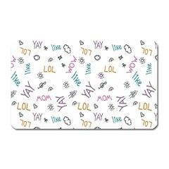 Doodle Pattern Magnet (rectangular) by Proyonanggan