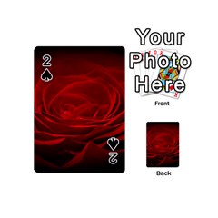 Rose Red Rose Red Flower Petals Waves Glow Playing Cards 54 Designs (mini) by Proyonanggan