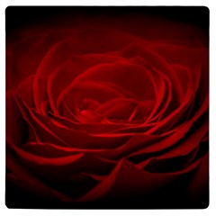 Rose Red Rose Red Flower Petals Waves Glow Uv Print Square Tile Coaster 