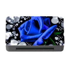 Blue Rose Bloom Blossom Memory Card Reader With Cf