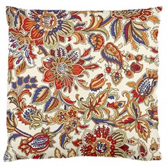 Retro Paisley Patterns, Floral Patterns, Background Large Premium Plush Fleece Cushion Case (one Side) by nateshop