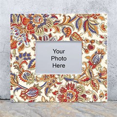 Retro Paisley Patterns, Floral Patterns, Background White Wall Photo Frame 5  X 7  by nateshop