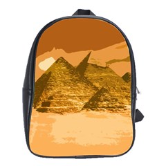 Pyramids Egypt Pyramid Desert Sand School Bag (large) by Proyonanggan