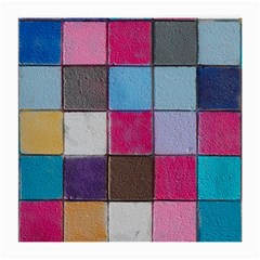 Tile, Colorful, Squares, Texture Medium Glasses Cloth (2 Sides) by nateshop