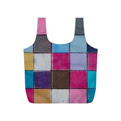 Tile, Colorful, Squares, Texture Full Print Recycle Bag (s) by nateshop