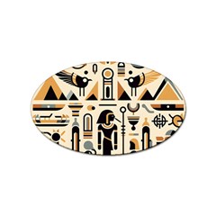 Egypt Pyramids Nature Desert Sticker Oval (100 Pack) by Proyonanggan