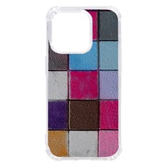 Tile, Colorful, Squares, Texture Iphone 14 Pro Tpu Uv Print Case by nateshop
