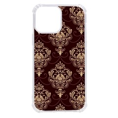 Vintage Floral Pattern, Purple Vintage Iphone 13 Pro Max Tpu Uv Print Case by nateshop