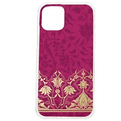 Vintage Pink Texture, Floral Design, Floral Texture Patterns, Iphone 12 Pro Max Tpu Uv Print Case by nateshop