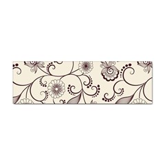 Violet Vintage Background, Floral Ornaments, Floral Patterns Sticker Bumper (100 Pack)