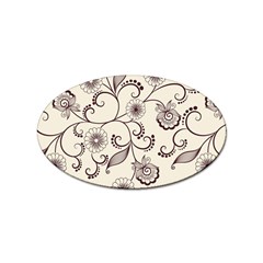 Violet Vintage Background, Floral Ornaments, Floral Patterns Sticker Oval (100 Pack) by nateshop