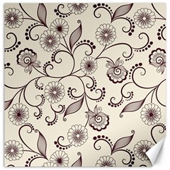 Violet Vintage Background, Floral Ornaments, Floral Patterns Canvas 16  X 16  by nateshop