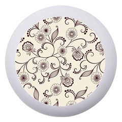 Violet Vintage Background, Floral Ornaments, Floral Patterns Dento Box With Mirror