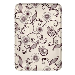 Violet Vintage Background, Floral Ornaments, Floral Patterns Rectangular Glass Fridge Magnet (4 Pack) by nateshop