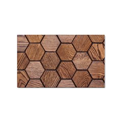 Wooden Triangles Texture, Wooden ,texture, Wooden Sticker (Rectangular)