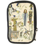 Egyptian Paper Woman Dress Design Compact Camera Leather Case Front