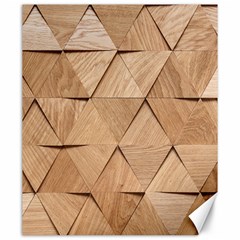 Wooden Triangles Texture, Wooden Wooden Canvas 20  X 24  by nateshop