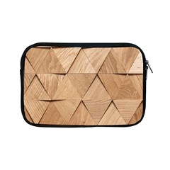 Wooden Triangles Texture, Wooden Wooden Apple Ipad Mini Zipper Cases by nateshop