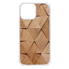 Wooden Triangles Texture, Wooden Wooden Iphone 13 Pro Max Tpu Uv Print Case by nateshop