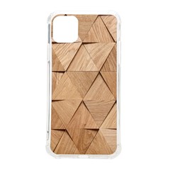 Wooden Triangles Texture, Wooden Wooden Iphone 11 Pro Max 6 5 Inch Tpu Uv Print Case by nateshop