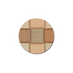 Wooden Wickerwork Textures, Square Patterns, Vector Golf Ball Marker