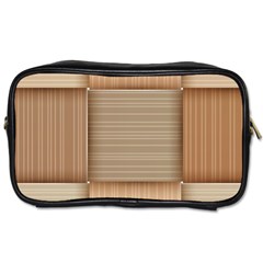 Wooden Wickerwork Textures, Square Patterns, Vector Toiletries Bag (two Sides) by nateshop