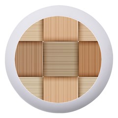 Wooden Wickerwork Textures, Square Patterns, Vector Dento Box With Mirror