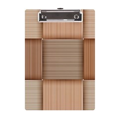 Wooden Wickerwork Textures, Square Patterns, Vector A5 Acrylic Clipboard by nateshop