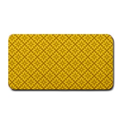 Yellow Floral Pattern Vintage Pattern, Yellow Background, Medium Bar Mat by nateshop