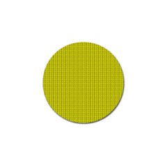 Yellow Lego Texture Macro, Yellow Dots Background Golf Ball Marker (4 Pack) by nateshop