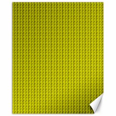 Yellow Lego Texture Macro, Yellow Dots Background Canvas 16  X 20  by nateshop