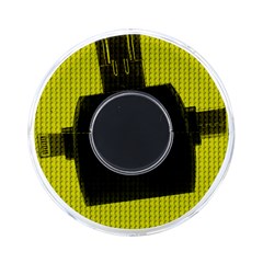 Yellow Lego Texture Macro, Yellow Dots Background On-the-go Memory Card Reader by nateshop