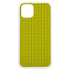 Yellow Lego Texture Macro, Yellow Dots Background Iphone 12/12 Pro Tpu Uv Print Case by nateshop