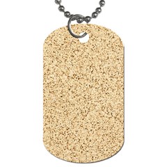 Yellow Sand Texture Dog Tag (one Side) by nateshop