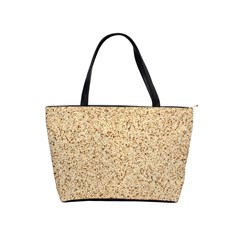 Yellow Sand Texture Classic Shoulder Handbag by nateshop