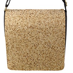 Yellow Sand Texture Flap Closure Messenger Bag (s) by nateshop