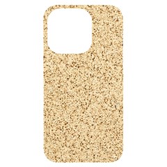 Yellow Sand Texture Iphone 14 Pro Black Uv Print Case by nateshop