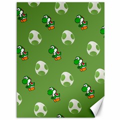 Yoshi Print, Super, Huevo, Game, Green, Egg, Mario Canvas 36  X 48  by nateshop